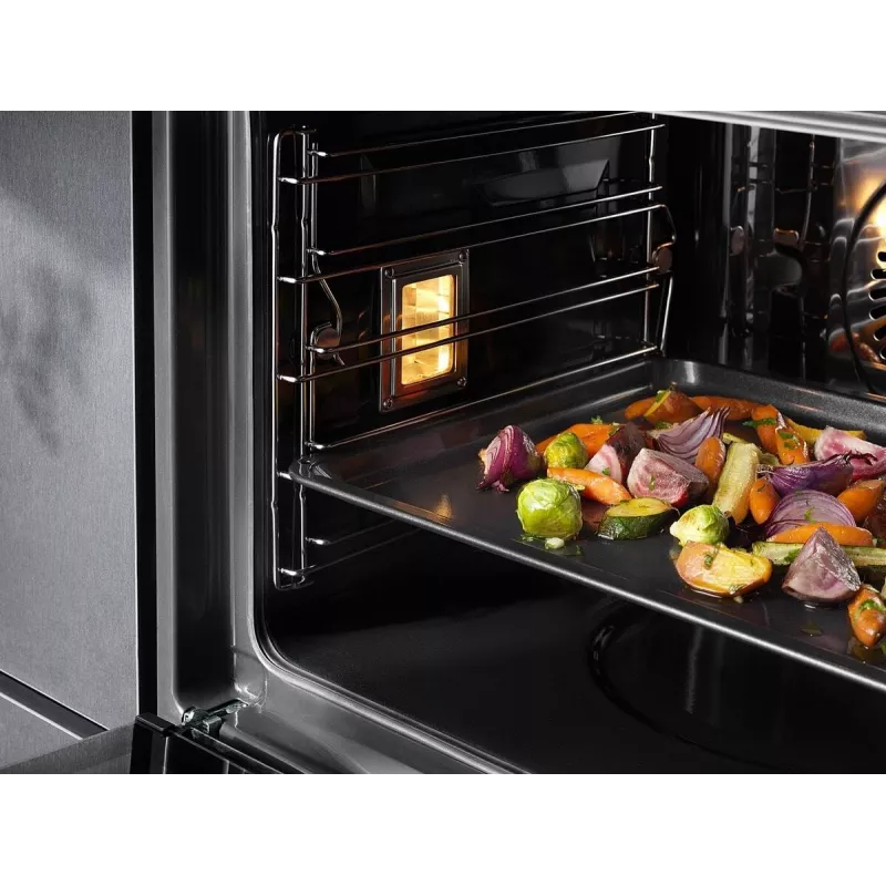 Plech na pečenie Electrolux E9OOAF11 — obdĺžnikový 385×465×25 mm, nepriľnavý, čierny
