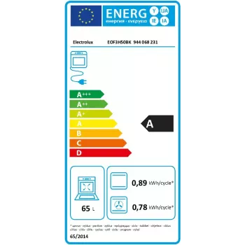 Electrolux EOF3H50BK 65 L 2090 W čierna, nehrdzavejúca oceľ