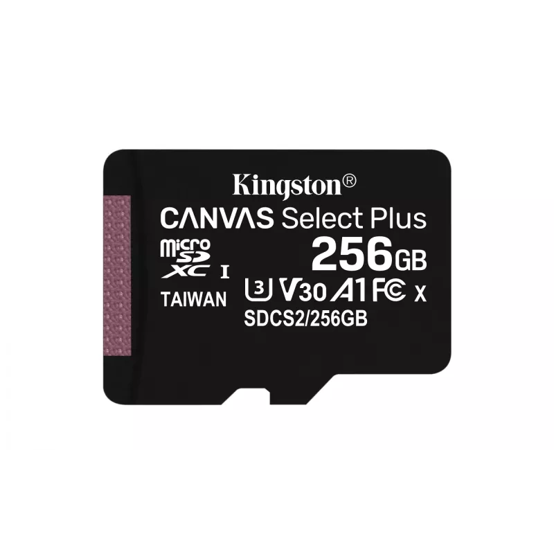 Kingston Technology Canvas Select 256GB micSDXC Plus 100R A1 C10 karta + adaptér