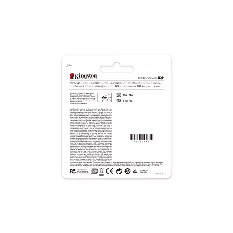 Kingston Technology Canvas Select 256GB micSDXC Plus 100R A1 C10 karta + adaptér