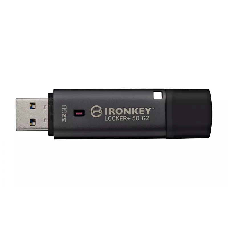 USB flash disk KINGSTON IronKey Locker Plus 50 G2 32 GB, USB 3.2 Gen 1 Type-A, AES-256, FIPS 197