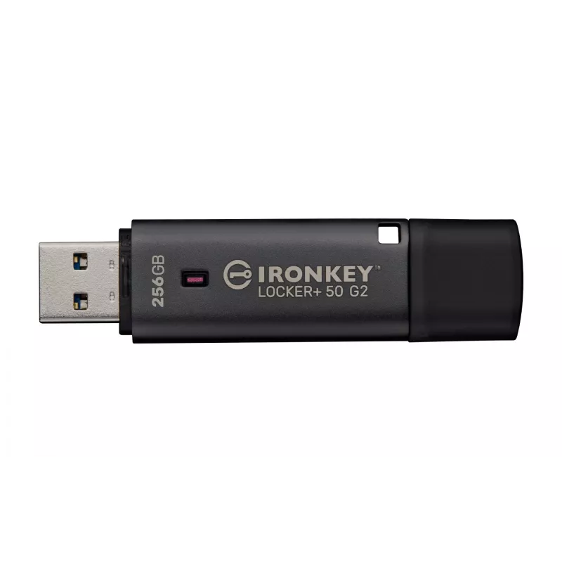 USB flash disk KINGSTON IronKey Locker Plus 50 G2 256 GB, USB Type-A, USB 3.2 Gen 1, AES-256, FIPS 197