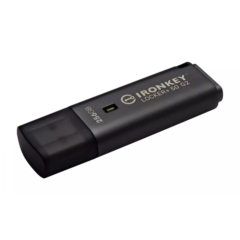 USB flash disk KINGSTON IronKey Locker Plus 50 G2 256 GB, USB Type-A, USB 3.2 Gen 1, AES-256, FIPS 197