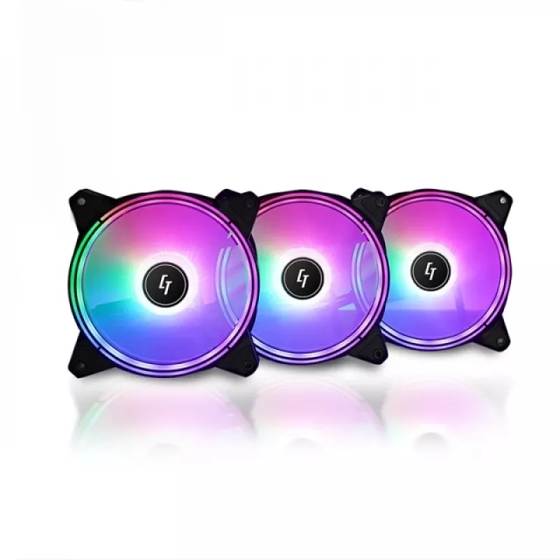 Chieftec Chieftronic Nova sada ventilátorov 12 cm čierna 3 ks