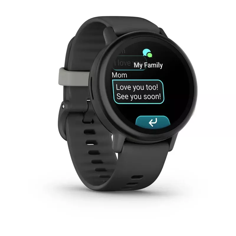 Garmin Bounce 2 detské smart hodinky, 1,2-palcový AMOLED, GPS, Wi-Fi, LTE, Slate Grey (010-03399-00)