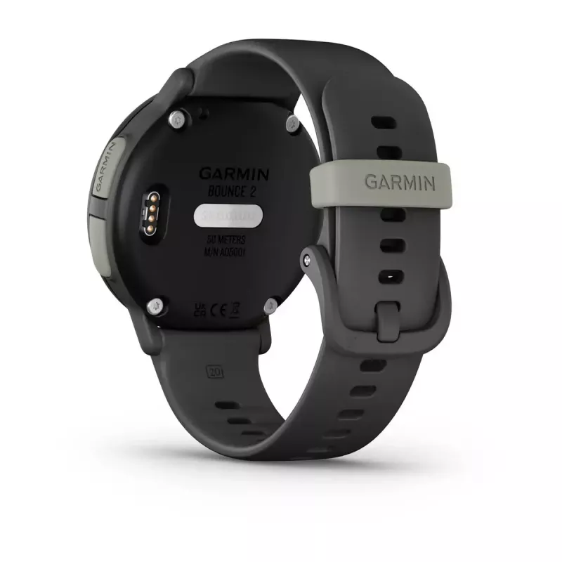 Garmin Bounce 2 detské smart hodinky, 1,2-palcový AMOLED, GPS, Wi-Fi, LTE, Slate Grey (010-03399-00)