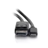 C2G USB-C na DisplayPort adaptérový kábel 4K 30 Hz 1,8 m čierny