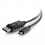 C2G USB-C na DisplayPort adaptérový kábel 4K 30 Hz 1,8 m čierny