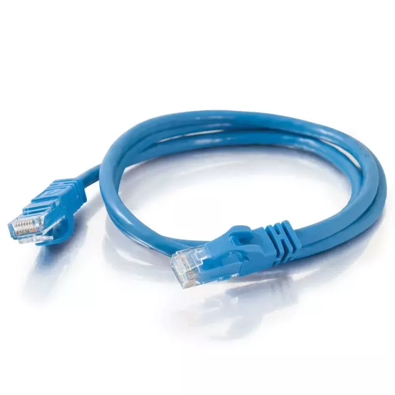 C2G 2 m Cat6 tienený UTP sieťový patch kábel modrý