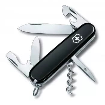 Victorinox Spartan čierny švajčiarsky vreckový nôž 12 funkcií čierny