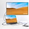Manhattan USB-C na HDMI kábel, 4K@60Hz, 5 Gbit/s (USB 3.2 Gen1 alias USB 3.0), 15 cm, čierny, konektor samec na konektor samica, tri roky záruka