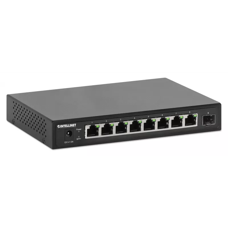 Intellinet 9-portový switch 8 x 2,5G Ethernet portov a 1 SFP+ uplink