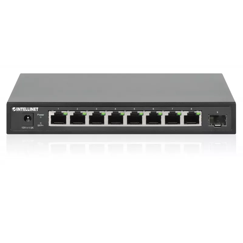 Intellinet 9-portový switch 8 x 2,5G Ethernet portov a 1 SFP+ uplink