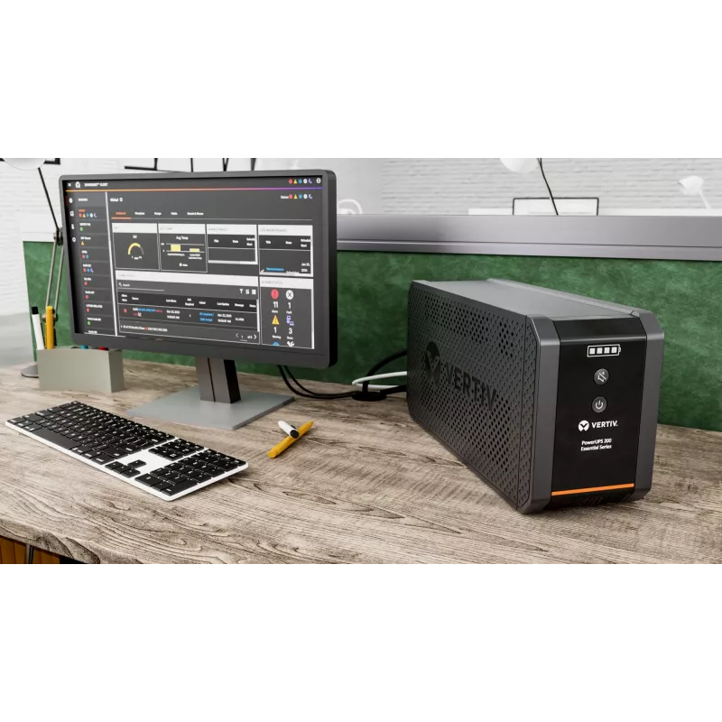 Vertiv PowerUPS 200 Essential PSA6E-600IT-IEC, 600VA/315W, Line-Interactive, 0,6 kVA, 315 W, sínus, 140 V, 290 V