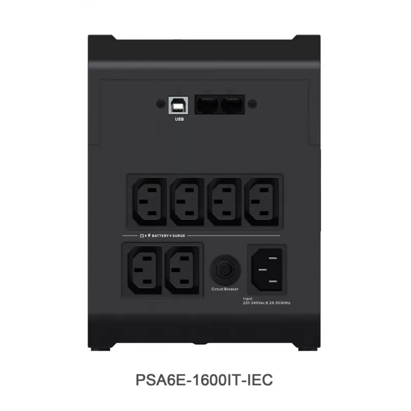 Vertiv PowerUPS 200 Essential PSA6E-1600IT-IEC, 1600VA/925W, Line-Interactive, 1,6 kVA, 925 W, sínus, 140 V, 290 V