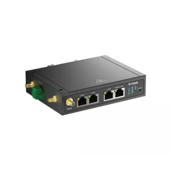 D-Link 4G LTE M2M VPN Wi-Fi router, mobilný sieťový router, čierny, montáž na DIN lištu, 802.11b, 802.11g, Wi-Fi 4 (802.11n), 300 Mbit/s, 4G