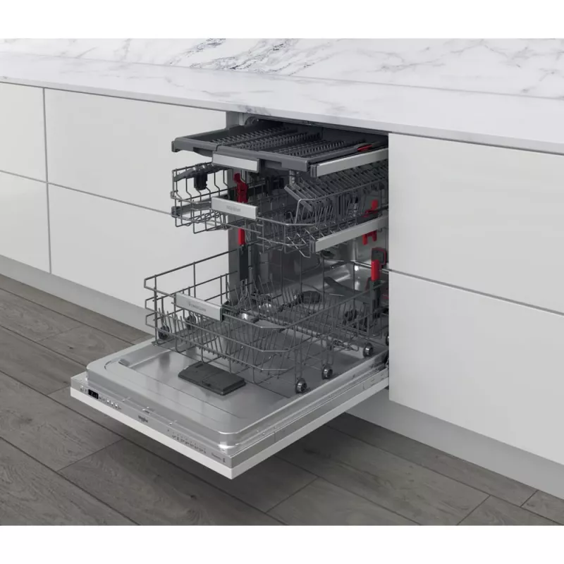 Whirlpool WIO 3O26 PL plne integrovaná 14 súprav riadu