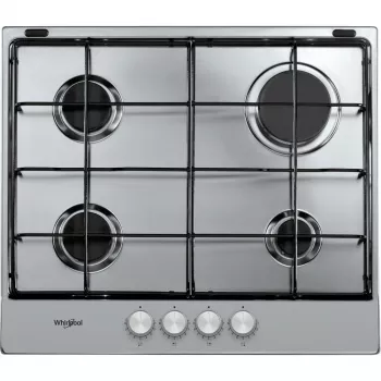 Whirlpool TGML 650 IX nerezová vstavaná 58 cm plynová 4 varné zóny