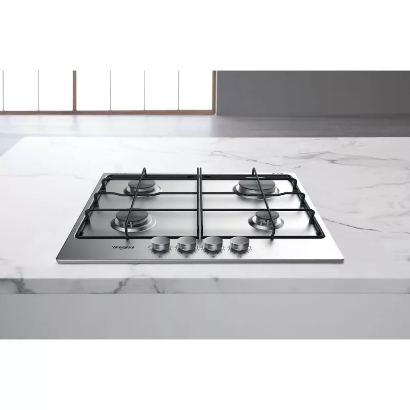 Whirlpool TGML 650 IX nerezová vstavaná 58 cm plynová 4 varné zóny