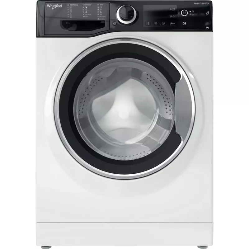 Whirlpool WRBSB 6249 S EU práčka s predným plnením 6 kg 1151 ot/min čierna, biela