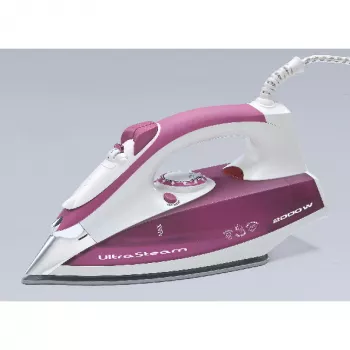 Ariete 6215 naparovacia žehlička, 2200 W, nerezová žehliaca plocha, 0,28 L, fialová/biela