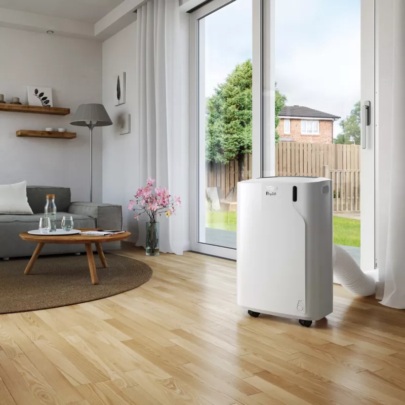 De’Longhi PAC EM82 prenosná klimatizácia 63 dB 1000 W biela