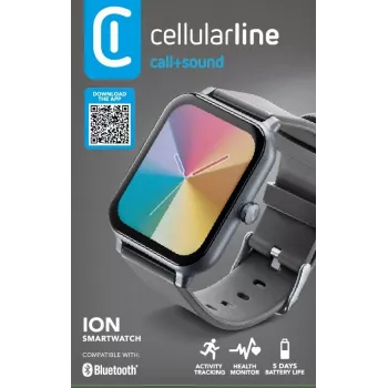 Cellularline ION Bluetooth® smartwatch s aplikáciou, LED, 91 g