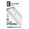 Cellularline Clear Protect – Galaxy S24 tvrdé puzdro s gumenými okrajmi