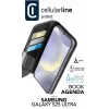 Cellularline Book Agenda - Galaxy S25 Ultra koženkové knižné puzdro s magnetickým uzáverom