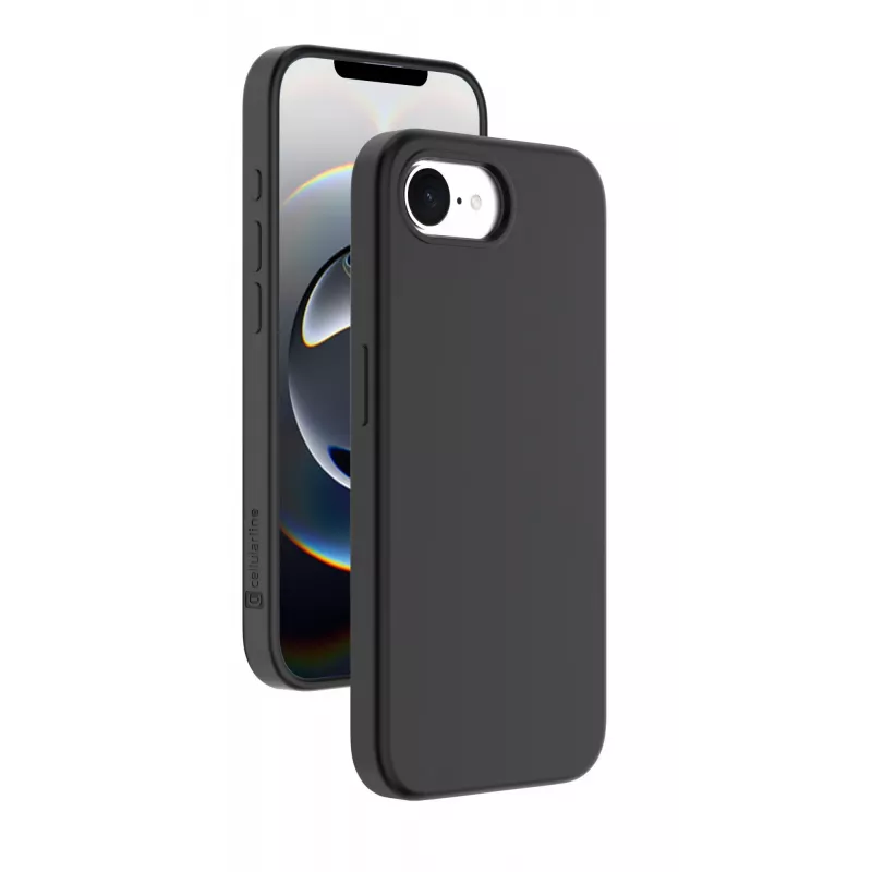 Cellularline Sensation - iPhone 16e/17e soft-touch silikónové puzdro s integrovanou antibakteriálnou Microban® technológiou