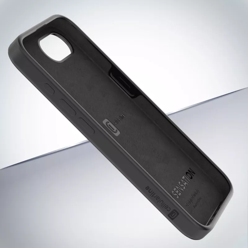 Cellularline Sensation - iPhone 16e/17e soft-touch silikónové puzdro s integrovanou antibakteriálnou Microban® technológiou