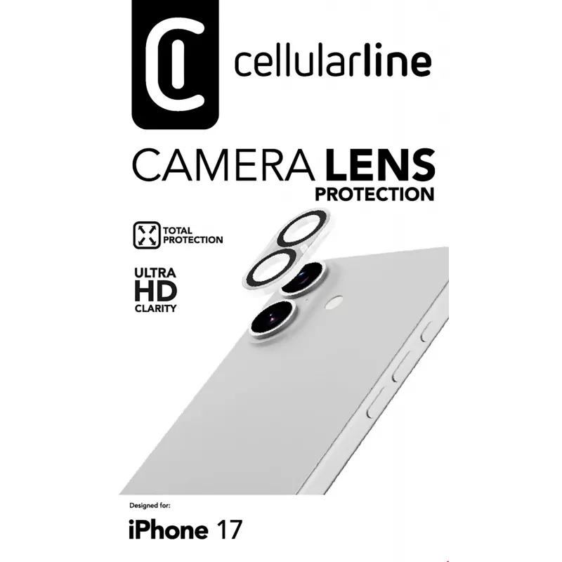 Cellularline objektív fotoaparátu - ochrana fotoaparátu iPhone 17