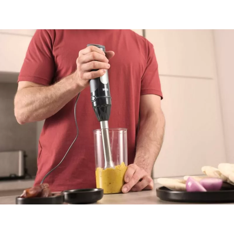 Braun MultiQuick 5 Pro 0,6 L tyčový mixér 1000 W čierny, strieborný