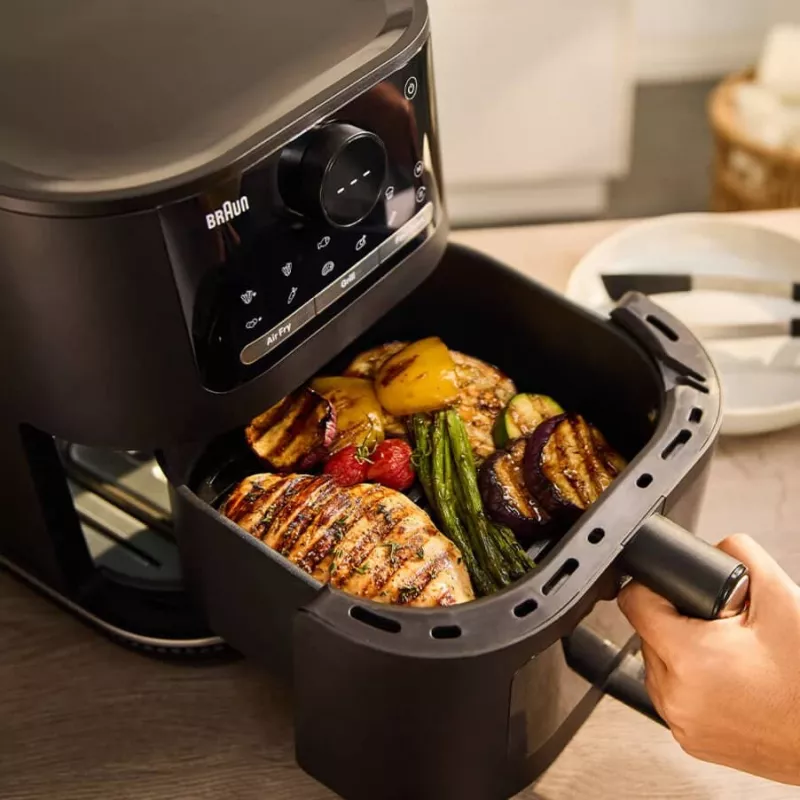 Braun HF 5075 samostatný stolový prístroj 2000 W teplovzdušná fritéza čierna, sivá