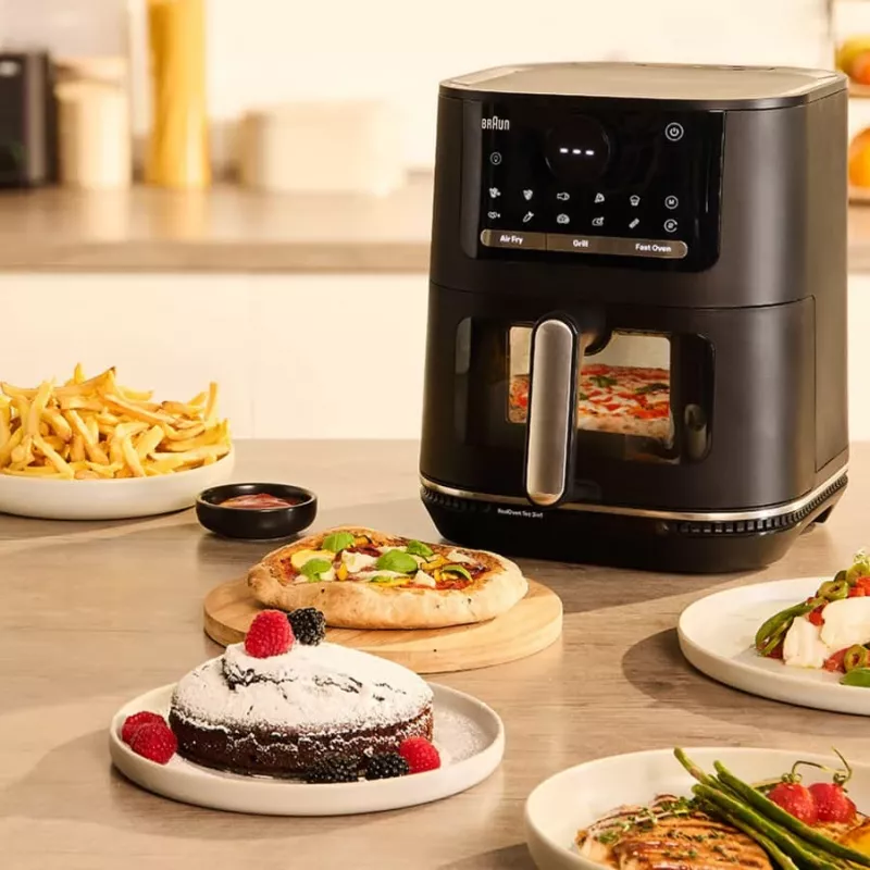 Braun HF 5075 samostatný stolový prístroj 2000 W teplovzdušná fritéza čierna, sivá