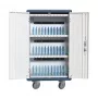 Techly I-CABINET-30DUTY prenosný vozík/skriňa na správu zariadení biela, modrá