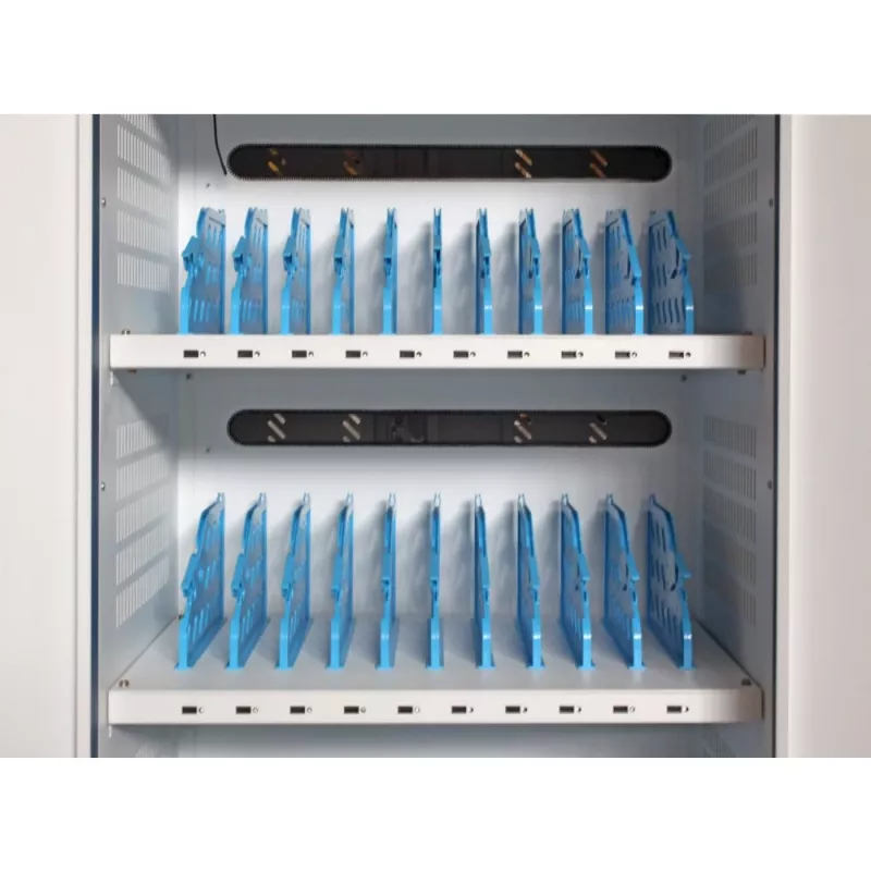 Techly I-CABINET-30DUTY prenosný vozík/skriňa na správu zariadení biela, modrá