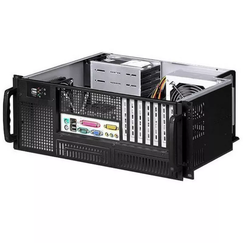 Techly Skriňa priemyselný rack 19/Desktop 4U Ultra Kompakt čierna I-CASE MP-P4HX-BLK6
