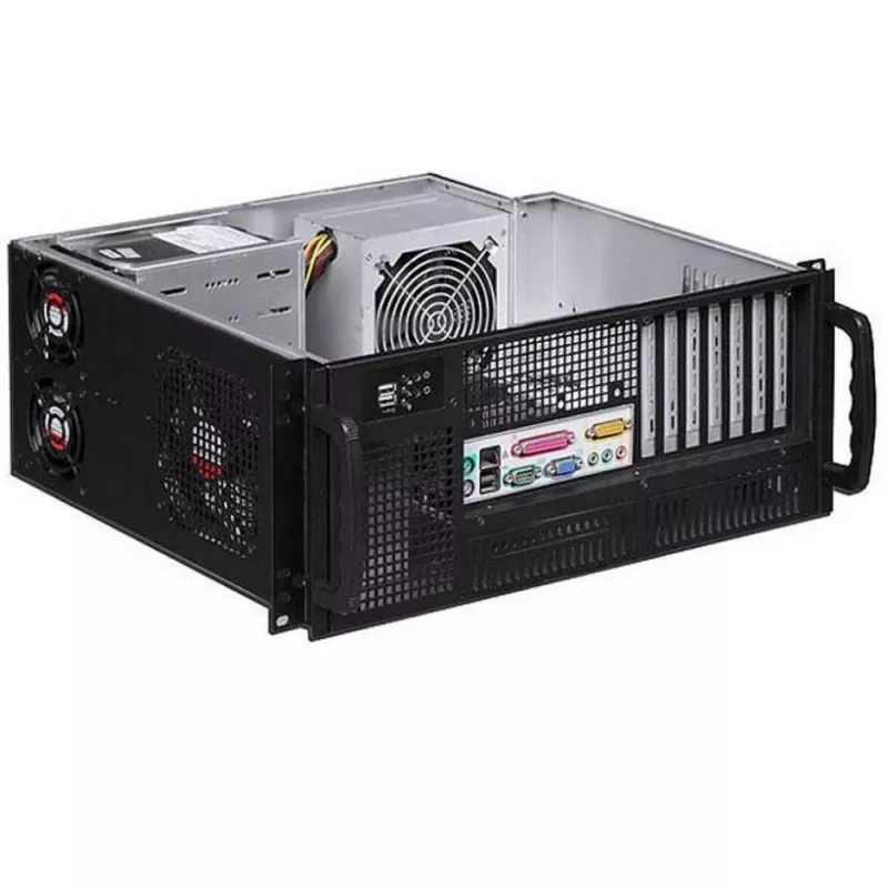 Techly Skriňa priemyselný rack 19/Desktop 4U Ultra Kompakt čierna I-CASE MP-P4HX-BLK6