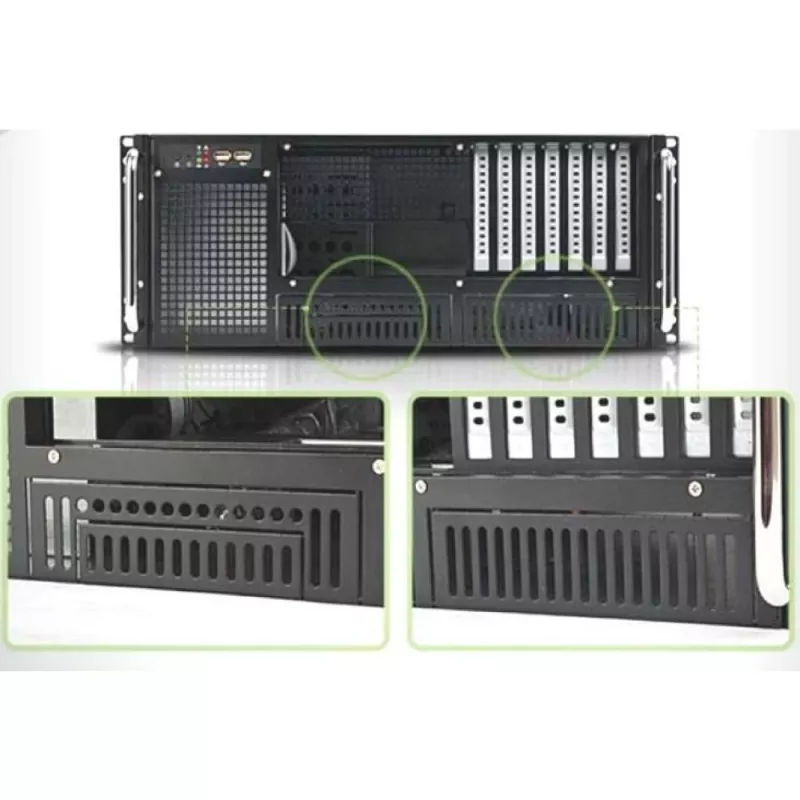 Techly Skriňa priemyselný rack 19/Desktop 4U Ultra Kompakt čierna I-CASE MP-P4HX-BLK6