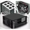 Techly Skriňa priemyselný rack 19/Desktop 4U Ultra Kompakt čierna I-CASE MP-P4HX-BLK6