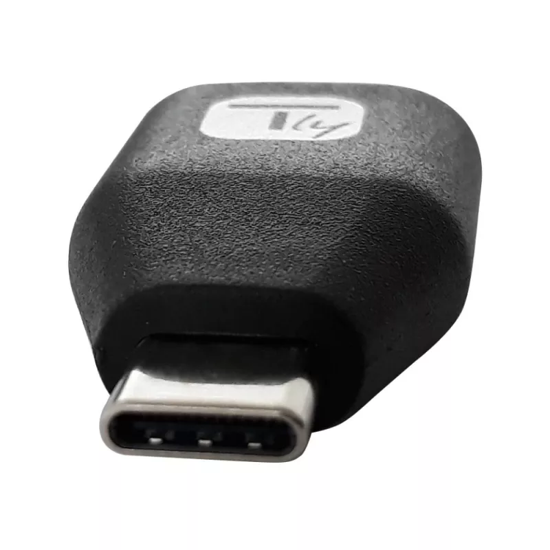 Techly USB-C konektor samec na USB-A konektor samica adaptér čierny, USB A, USB C, čierny