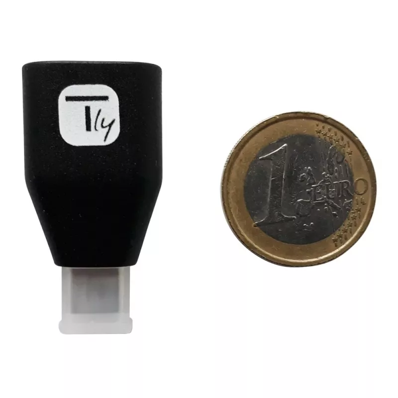 Techly USB-C konektor samec na USB-A konektor samica adaptér čierny, USB A, USB C, čierny