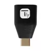 Techly USB-C konektor samec na USB-A konektor samica adaptér čierny, USB A, USB C, čierny