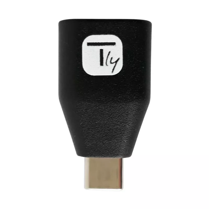 Techly USB-C konektor samec na USB-A konektor samica adaptér čierny, USB A, USB C, čierny