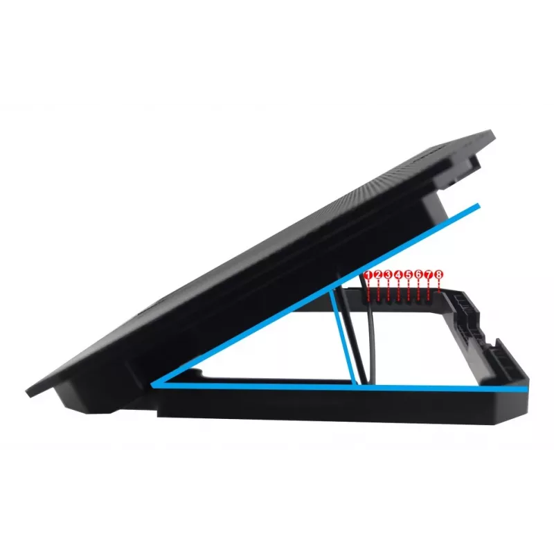 Techly ICOOL-CP11TY stojan na notebook čierny 43,2 cm (17
