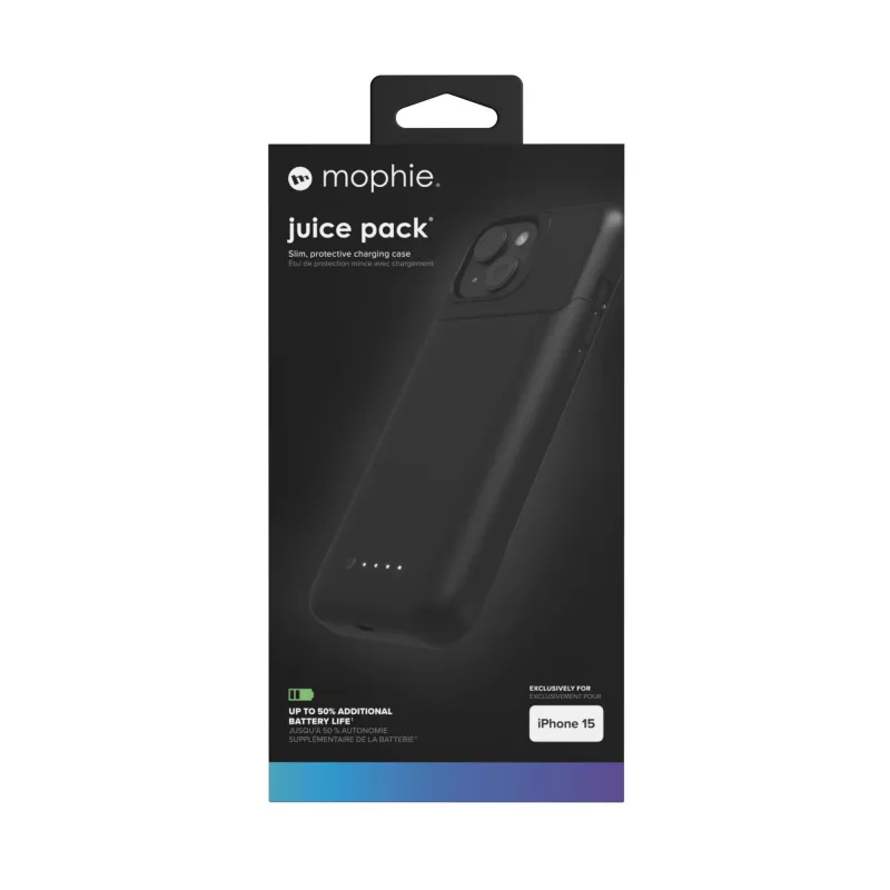 mophie Juice balenie puzdro na telefón 15,5 cm (6,1 inch) kryt čierny