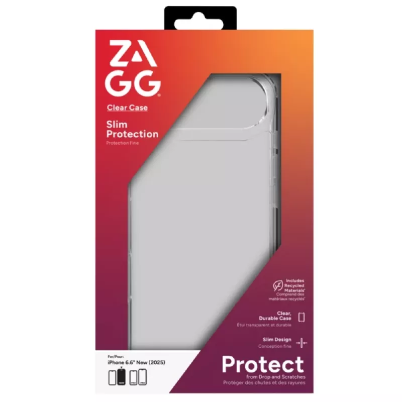 ZAGG Clear Case pre Apple iPhone 17 Air, puzdro, Apple, iPhone 17 Air, 16,5 cm (6,5