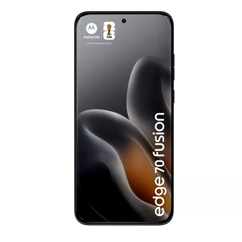 Smartphone Motorola edge 70 fusion — 6,78 inch AMOLED, Snapdragon 7s Gen 3, 8 GB RAM, 256 GB, 5200 mAh, Dual SIM, Android 16 (čierna)