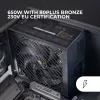 Mars Gaming MPB650SIM napájací zdroj 650 W 24-pin ATX ATX čierny